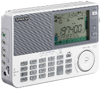Sangean ATS 909X2 Wereldontvanger VHF (FM), Lange golf, Middengolf Wekfunctie Wit