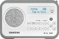 Sangean DPR 67 DAB+ Transistorradio FM Accu laadfunctie Grijs, Wit
