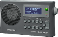 Sangean WFR 2D Internet Tafelradio Apple dock, AUX, DAB+, Internetradio, USB Touchscreen, Geschikt voor DLNA Zwart