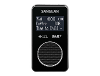 Dab+ Zakradio Sangean Dpr 34+ Dab+, Fm Herlaadbaar Zwart