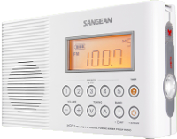 FM Badradio, Doucheradio Sangean AQUATIC 201 H 201 Middengolf, FM Zaklamp, Waterdicht Wit