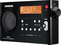 FM Transistorradio Sangean PR D7 Middengolf, FM Zwart