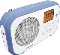 Sangean PR D12 BT Radio Middengolf, VHF (FM) Bluetooth Wit, Blauw