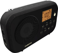 Sangean PR D12 BT Radio Middengolf, VHF (FM) Bluetooth Zwart