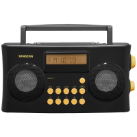 Sangean PR D17 Zakradio VHF (FM), AM, FM AUX Spraakfunctie, Voelbare toetsen, Wekfunctie Zwart