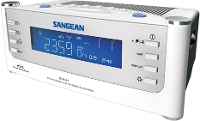Sangean ATOMIC 22 FM Wekkerradio AUX, Middengolf, FM Wit, Zilver