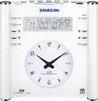 Sangean Atomic 30 FM Wekkerradio AUX, Middengolf, FM Wit