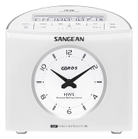 Sangean RCR 9 Wekkerradio VHF (FM), Middengolf AUX Wit