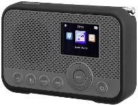 Sangean WFR 39 Zakradio met internetradio Internet, DAB, VHF (FM) Internetradio, FM, WiFi Spotify, Wekfunctie, Oplaadbaar Grijs, Zwart