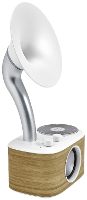 Sangean WR 45 White Radio VHF (FM) AUX, Bluetooth Oplaadbaar Wit