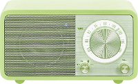 Sangean WR 7 Genuine Mini Radio VHF (FM) Bluetooth Oplaadbaar Groen