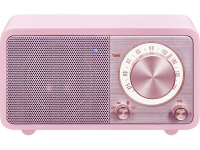 Sangean WR 7 Genuine Mini FM Tafelradio Bluetooth Herlaadbaar Roze