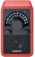 Sangean Wr 15 Bt. Retro Radio. Bt. Highgloss Zwart