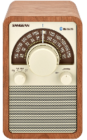 Sangean Wr 15 Bt. Retro Radio. Bt. Walnoot