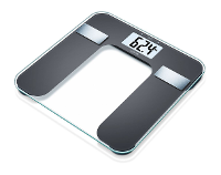 Sanitas Diagnoseweegschaal Glas 150 Kg Zwart Sbf 08
