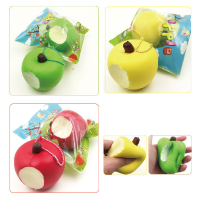 Sanqi Elan Simulation Cute Apple Soft Squishy Super Slow Rising Original Packaging Ballchain Kid Toy
