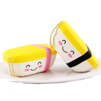 Sanqi Elan Squishy Japanese Omelette Sushi Slow Rising With Packaging Collection Gift Decor Soft Toy