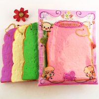 Sanqi Elan Squishy Jumbo Toast Slice Piece Bread Slow Rising With Packaging Collection Gift Decor