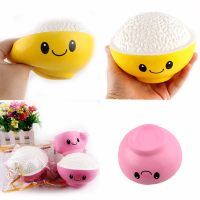 Sanqi Elan Squishy Rice Bowl Jumbo 12cm Slow Rising With Packaging Collection Gift Decor Toy