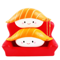 SanQi Elan Squishy Salmon Sushi 12cm Slow Rising With Packaging Collection Gift Decor Soft Toy