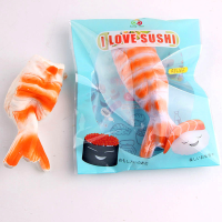 Sanqi Elan Squishy Shrimp Sushi Slow Rising Original Packaging Soft Collection Gift Decor Toy