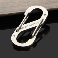 Sanrenmu Sk008d Number Eight Stainless Steel Carabiner Tool Key Chain Lucky