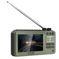 SANSUI F50 Draagbare FM Radio 4.3 Inch Scherm Draadloze bluetooth Luidspreker Ingebouwde 2.5 Inch Magnetische Hoorn Onde