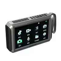 SANSUI F55 Draadloze bluetooth Speaker 7 inch LED Display Radio Dubbele Interne Magnetische Hoorn Diepe Bas Draagbare FM