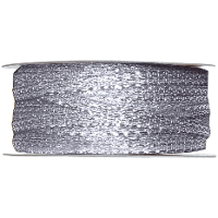 1X Hobby/decoratie metallic zilveren sierlinten 3 mm x 25 meter