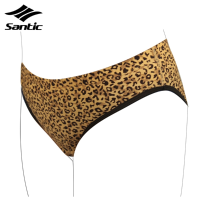 Santic Women Cycling Underwear 3d Padded Bike Bicycle Shorts Base Under Clothes Leopard