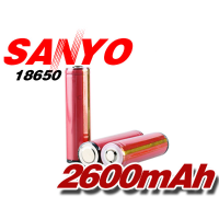 Sanyo 18650 Protected 3.7V 2600mah Rechargeable Battery 1pcs