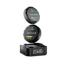 Saramonic BlinkMe 1 naar 2 Draadloze Microfoon met Touchscreen Ingebouwd 8G Geheugen Geluidsonderdrukking Clip On Mic vo