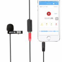 Saramonic SR LMX1 + omnidirectionele lavalier clip on microfoon voor iOS en smartphones