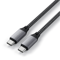 Satechi ST TCC10M USB C kabel USB 2.0 USB C stekker 0.25 M Antraciet