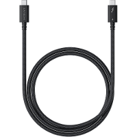 Satechi ST YTB100K Thunderbolt kabel Thunderbolt 4 USB C 1.00 M Zwart, Zilver