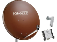 Satellietset Zonder Receiver 6 Schwaiger Spi9962set5 80 Cm