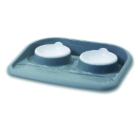 Savic Butler Voerbak En Drinkbak Met Plateau En Antislip Voetjes 2x300 Ml