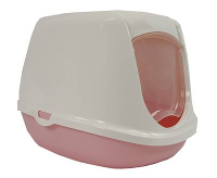 Savic Kattenbak Kitten Duchesse Wit / Baby Roze #95;_44,5x35,5x32 Cm