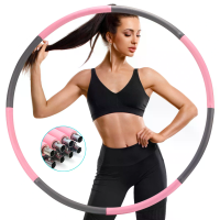 SAWAKE Buitendiameter 96CM Sport Hoops Roestvrij Staal Verwijderbare Volwassen Fitness Hoepel Met EVA Zachte Schuim Voor