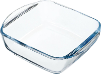 ScanPart Heißluftfritteusenglasschale 20x20 cm Airfryer