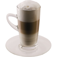 Latte macchiato kop en schotel, 2x32cl