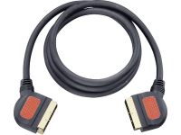 Oehlbach SCART TV, receiver Aansluitkabel [1x SCART stekker   1x SCART stekker] 1.50 M Zwart
