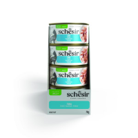 Schesir Complements tonijn (jelly) natvoer kat (blikjes) 4 trays (48 x 70 g)