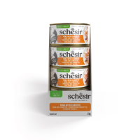 Schesir Complements tonijn met pompoen (jelly) natvoer kat (blikjes) 4 trays (48 x 70 g)