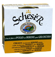 Schesir Kat Kipfilet/surimi Kattenvoer #95;_85 Gr