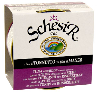 Schesir Kat Tonijn/rund Kattenvoer 85 Gr