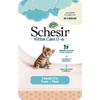 Schesir Kitten Care tonijn (creme) natvoer kat (zakjes) 2 dozen (40 x 150 g)