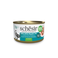 Schesir tonijn met barnsteenmakreel (jelly) natvoer kat (blikjes) 2 trays (24 x 70 g)