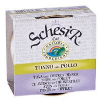 Schesir Tonijn met Kipfilet in visbouillon Per 14