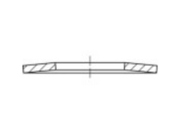 TOOLCRAFT 137533 Schijfveren Binnendiameter: 102 mm DIN 2093 Verenstaal 1 stuk(s)